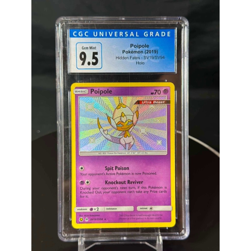Pokemon Poipole Hidden Fates SV19/SV94 Shiny Holo CGC 9.5 Gem Mint Ultra Beast